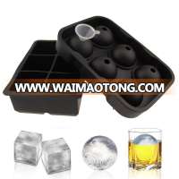 6 cavity Jumbo Square Ice Tray FDA Silicone Ice Cube Tray, 6 Ball Shaped Ice Cube Tray, Silicone Ice Tray